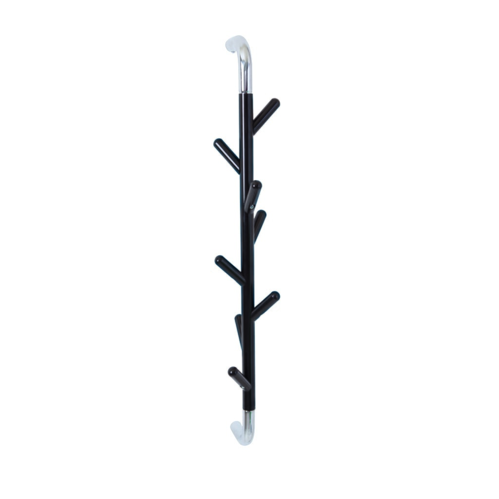 Imagen del producto: Perchero de pared Linair, atornillable, 8 ganchos, cromado, negro