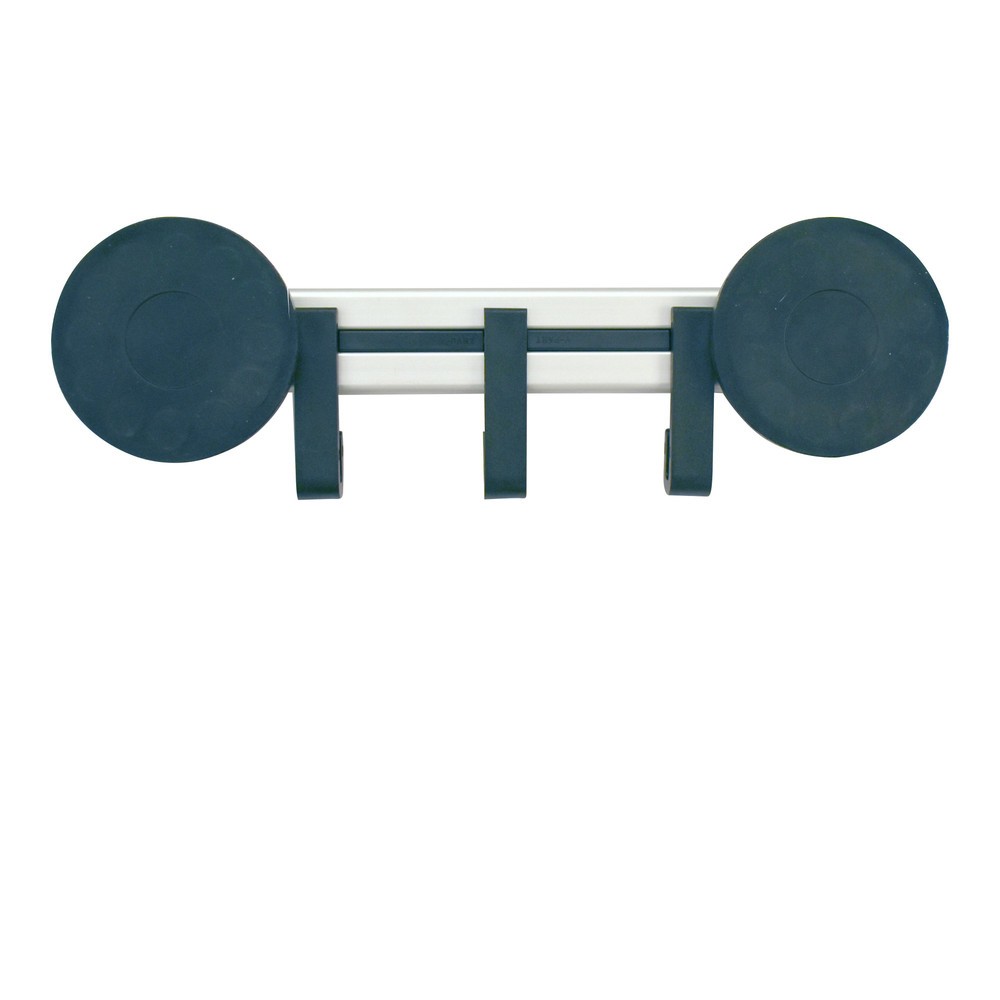 Número de imagen del producto 3: Perchero de pared, magnético, 3 ganchos, gris, negro