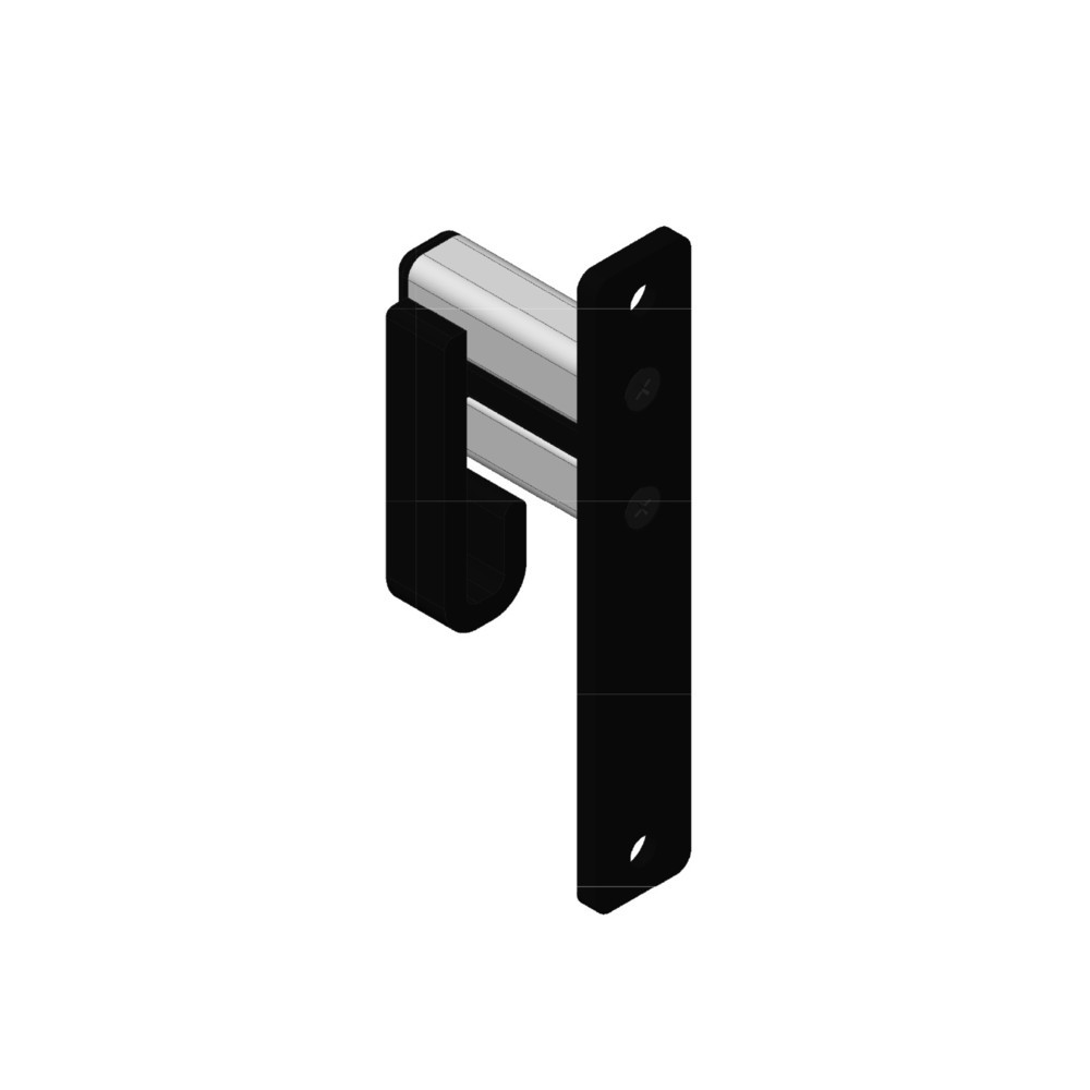 Número de imagen del producto 2: Perchero de pared para atornillar, incluye 1 percha, gris, negro