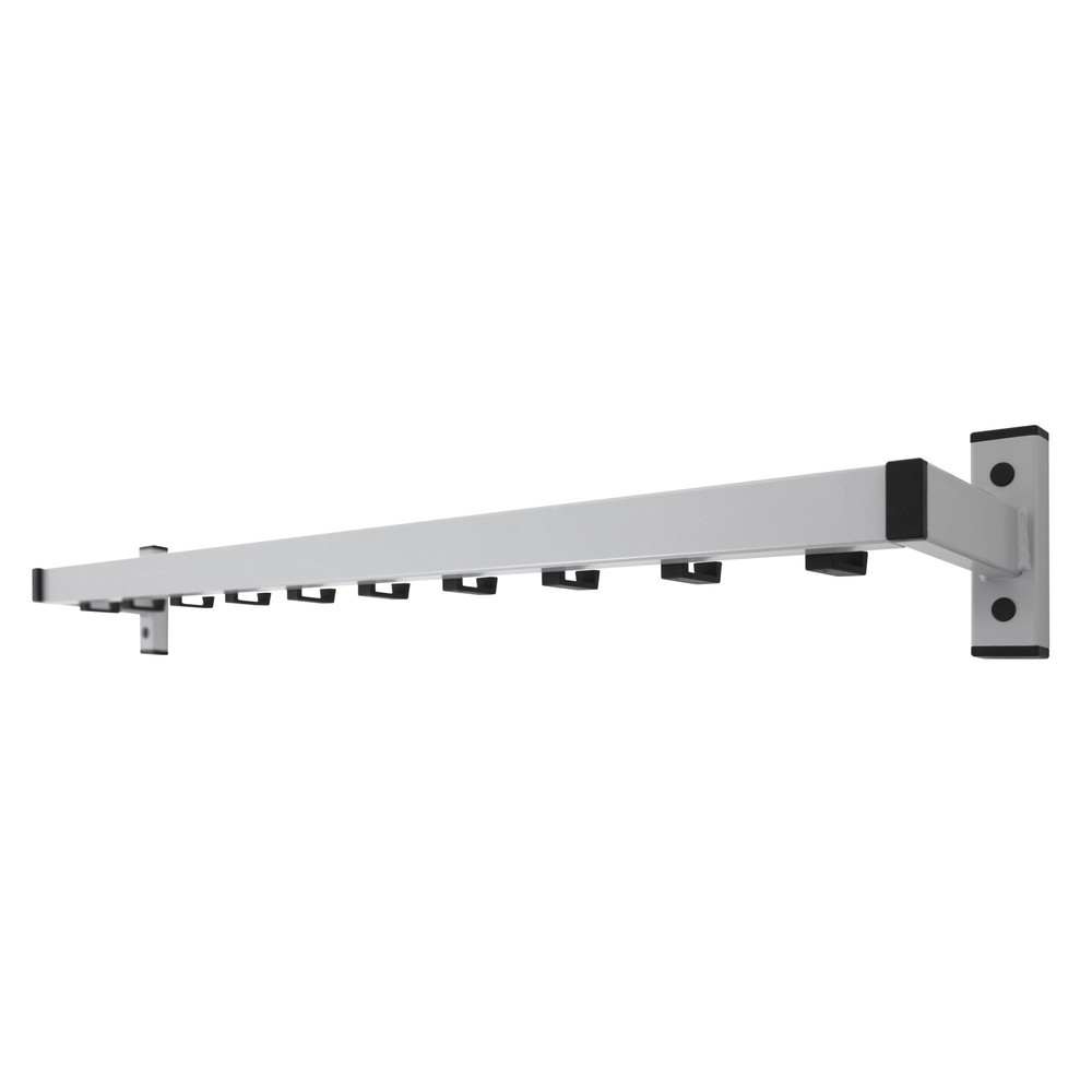 Imagen del producto: Perchero de pared Safe, atornillable, gris, 10 ganchos