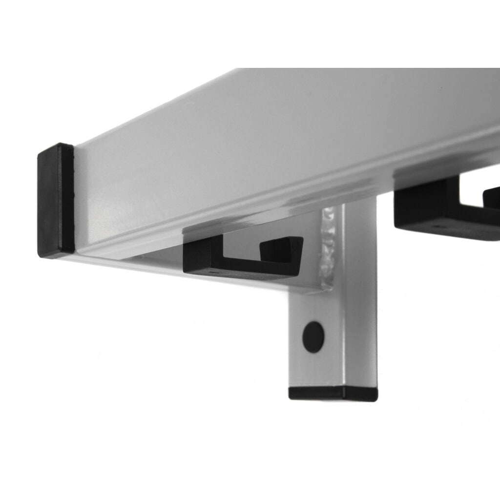 Perchero de pared Safe, atornillable, gris, 10 ganchos Número de imagen del producto 2: Perchero de pared Safe, atornillable, gris, 10 ganchos