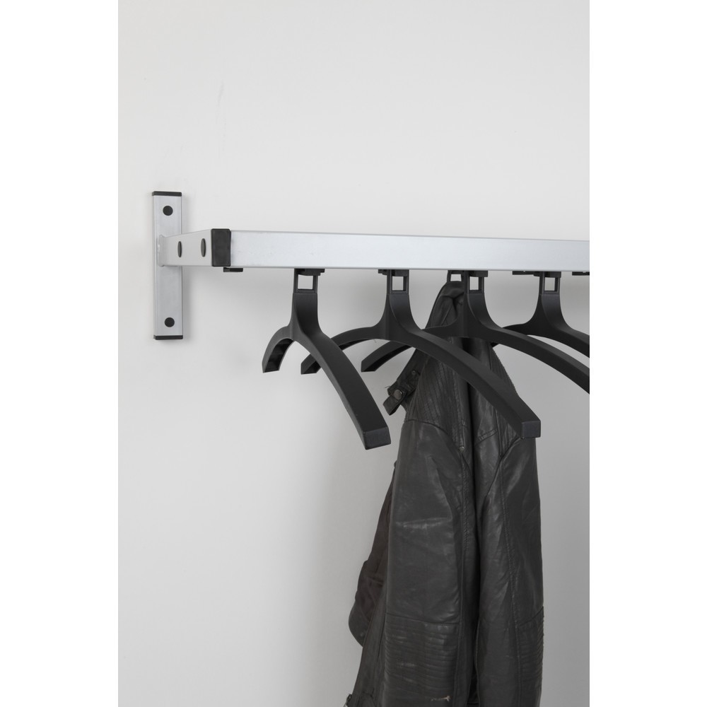Número de imagen del producto 3: Perchero de pared Safe, atornillable, gris, 19 ganchos