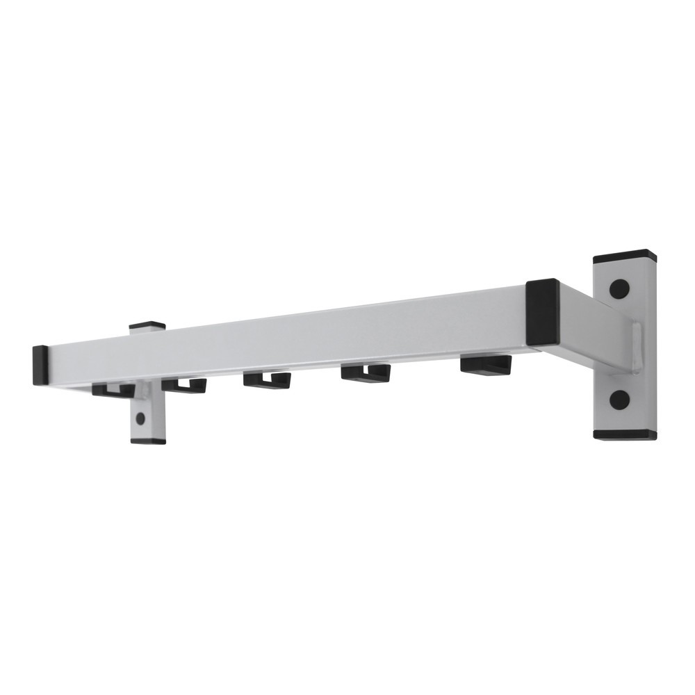Número de imagen del producto 1: Perchero de pared Safe, atornillable, gris, 5 ganchos