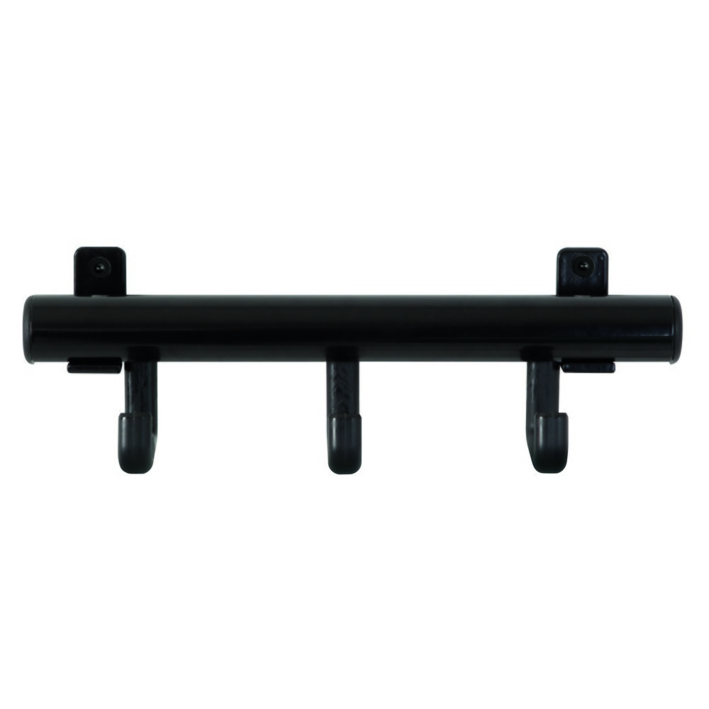 Imagen del producto: Perchero de pared Techno, atornillable, 3 ganchos, negro
