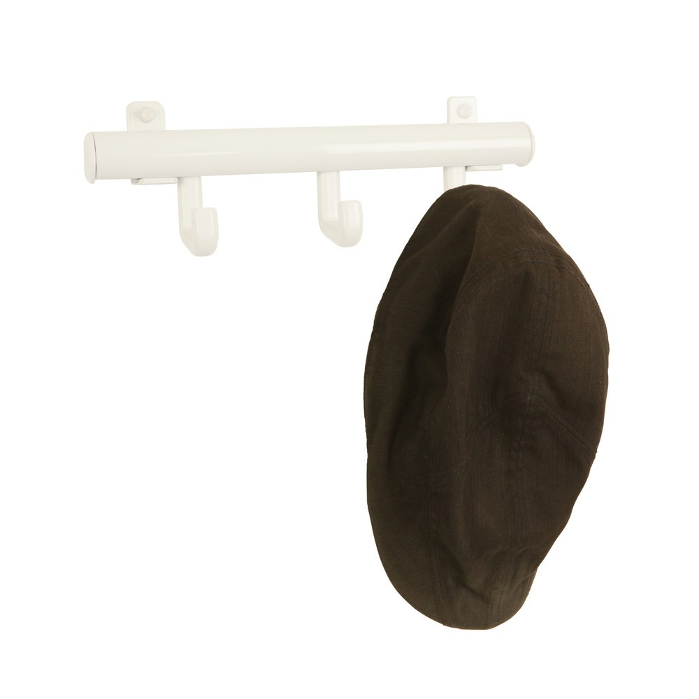 Número de imagen del producto 2: Perchero de pared Techno, atornillable, 3 ganchos, blanco