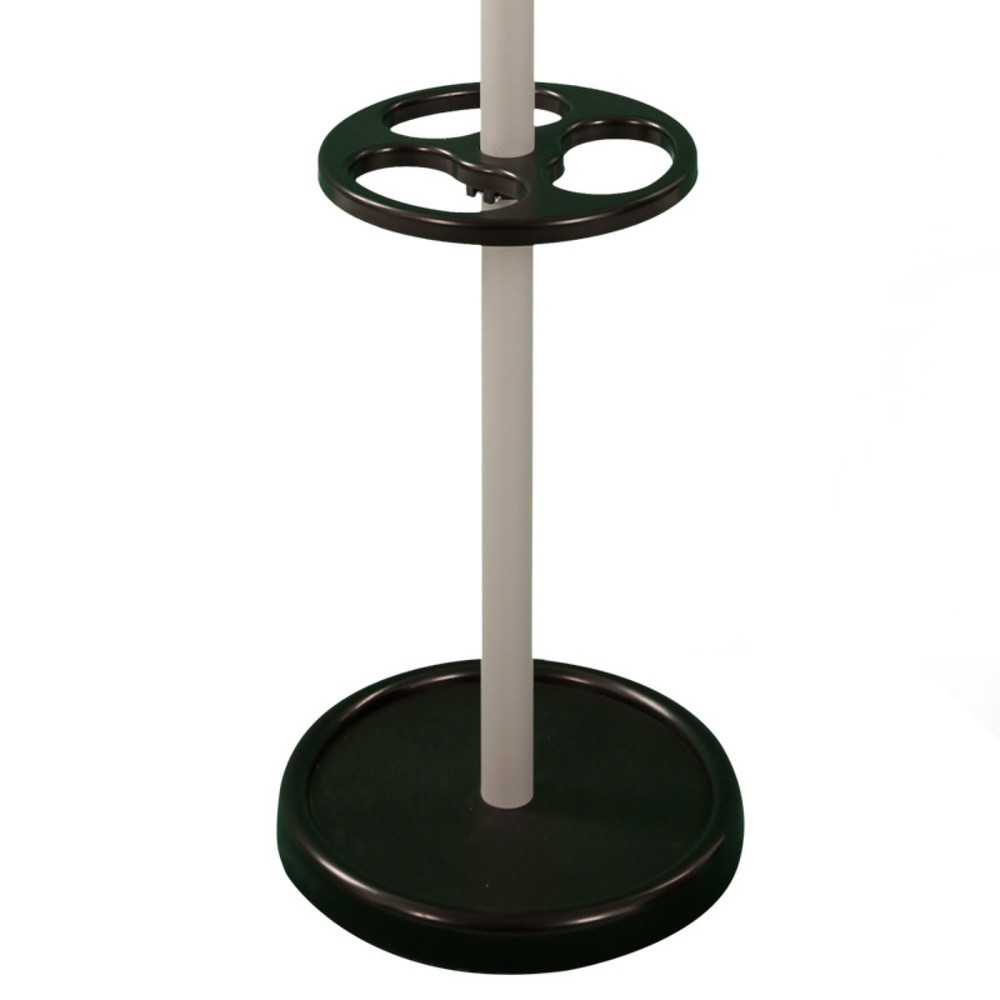 Número de imagen del producto 3: Perchero de pie, 10 ganchos, con paragüero, gris, negro