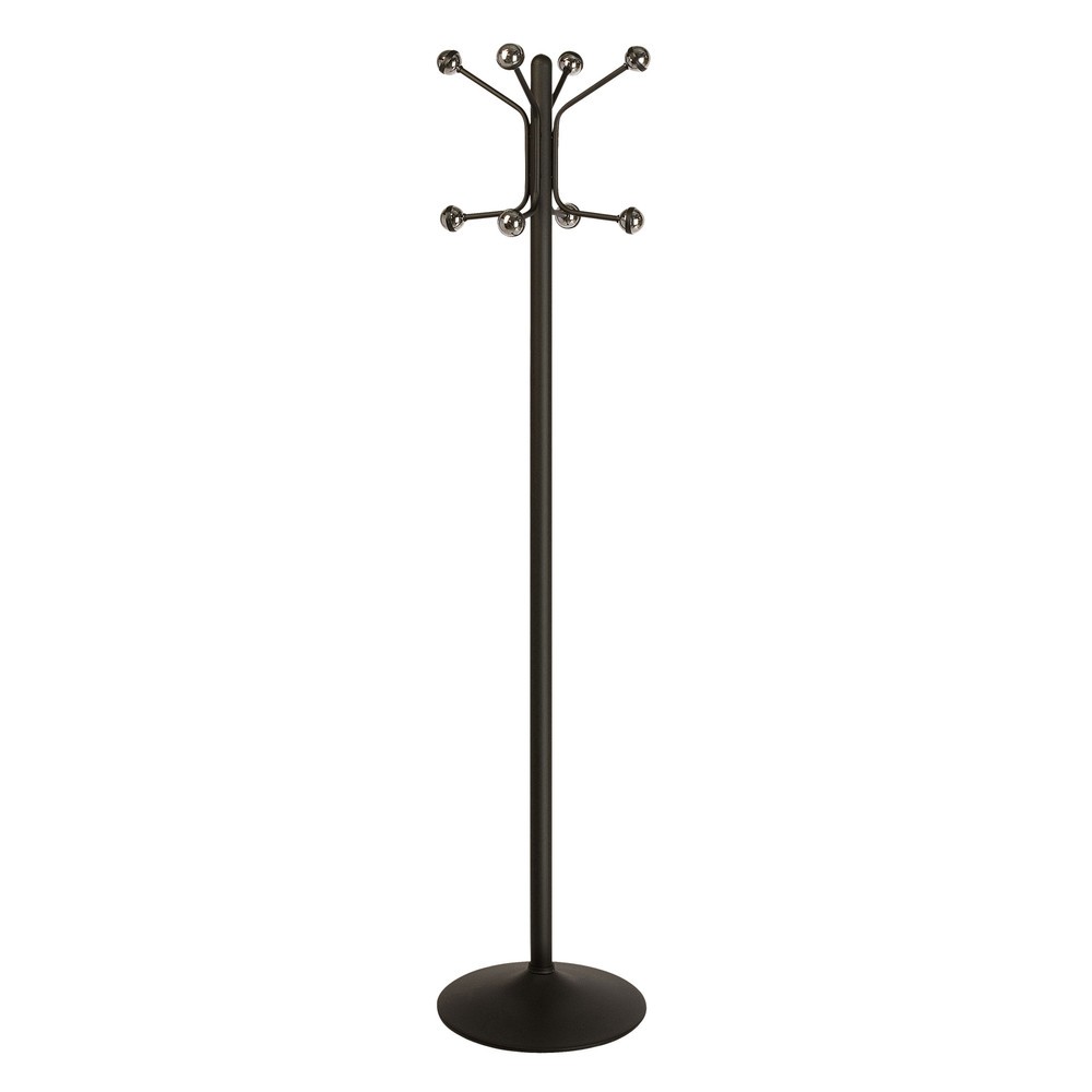 Imagen del producto: Perchero de pie Bilbao, 8 ganchos, negro