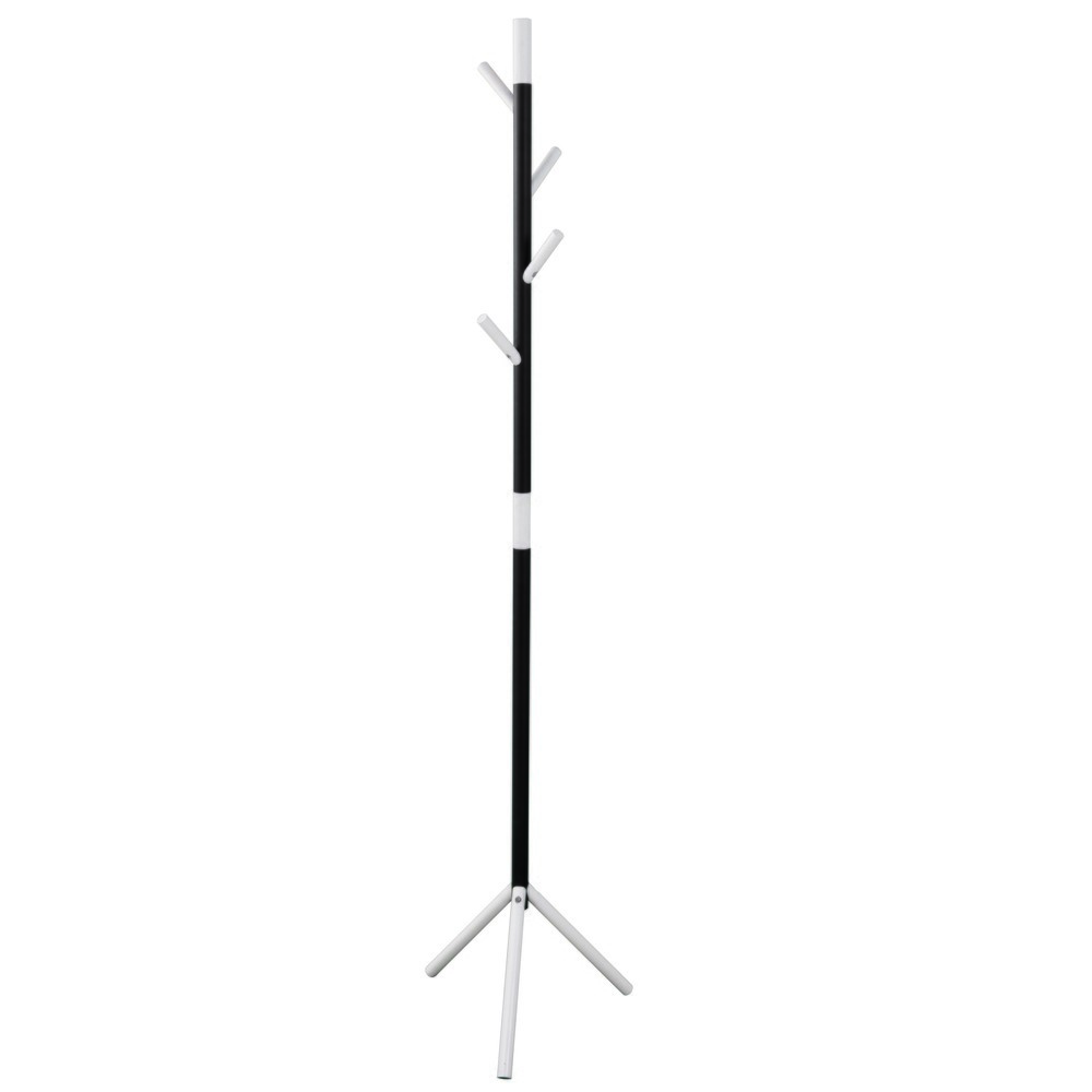 Imagen del producto: Perchero de pie Linair, 4 ganchos, negro, blanco