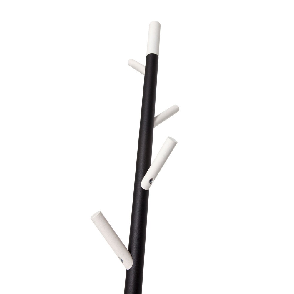 Número de imagen del producto 2: Perchero de pie Linair, 4 ganchos, negro, blanco