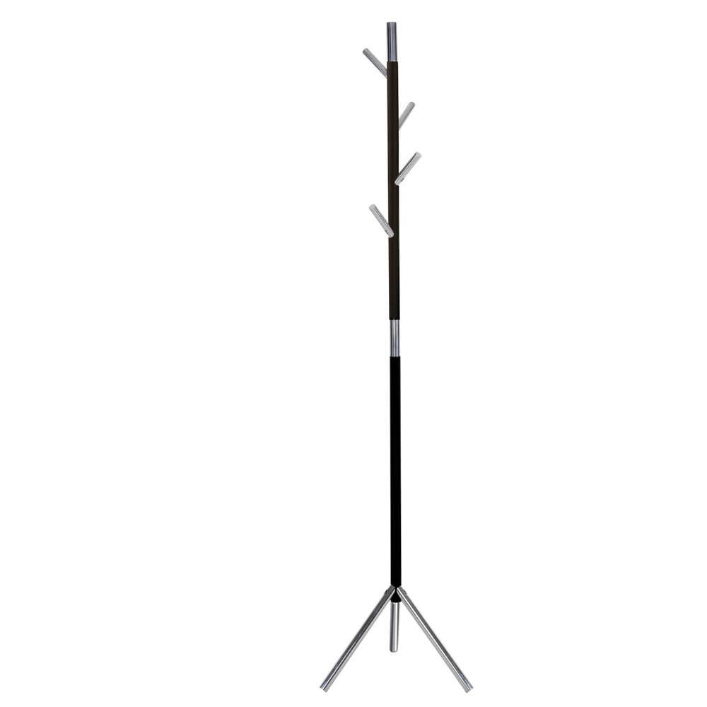Imagen del producto: Perchero de pie Linair, 4 ganchos, negro, cromado