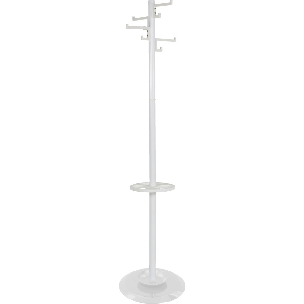 Imagen del producto: Perchero de pie Porcelain, 4 ganchos dobles, blanco