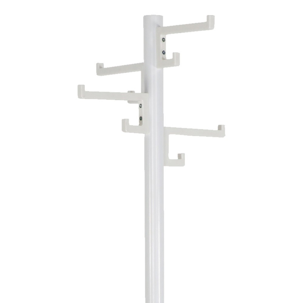 Número de imagen del producto 2: Perchero de pie Porcelain, 4 ganchos dobles, blanco