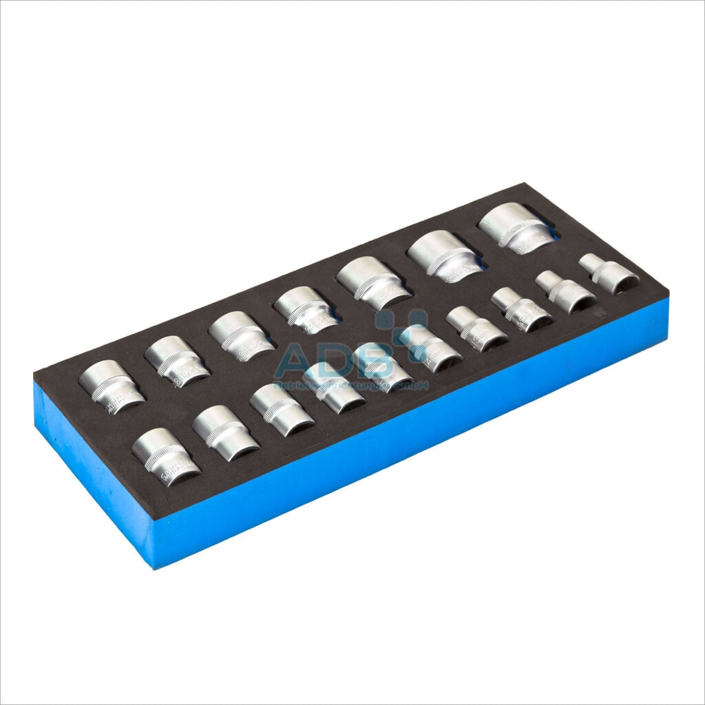 Pieza interior para carro de taller, para 17 llaves fijas de 1/2 pulgada Imagen del producto: Pieza interior para carro de taller, para 17 llaves fijas de 1/2 pulgada