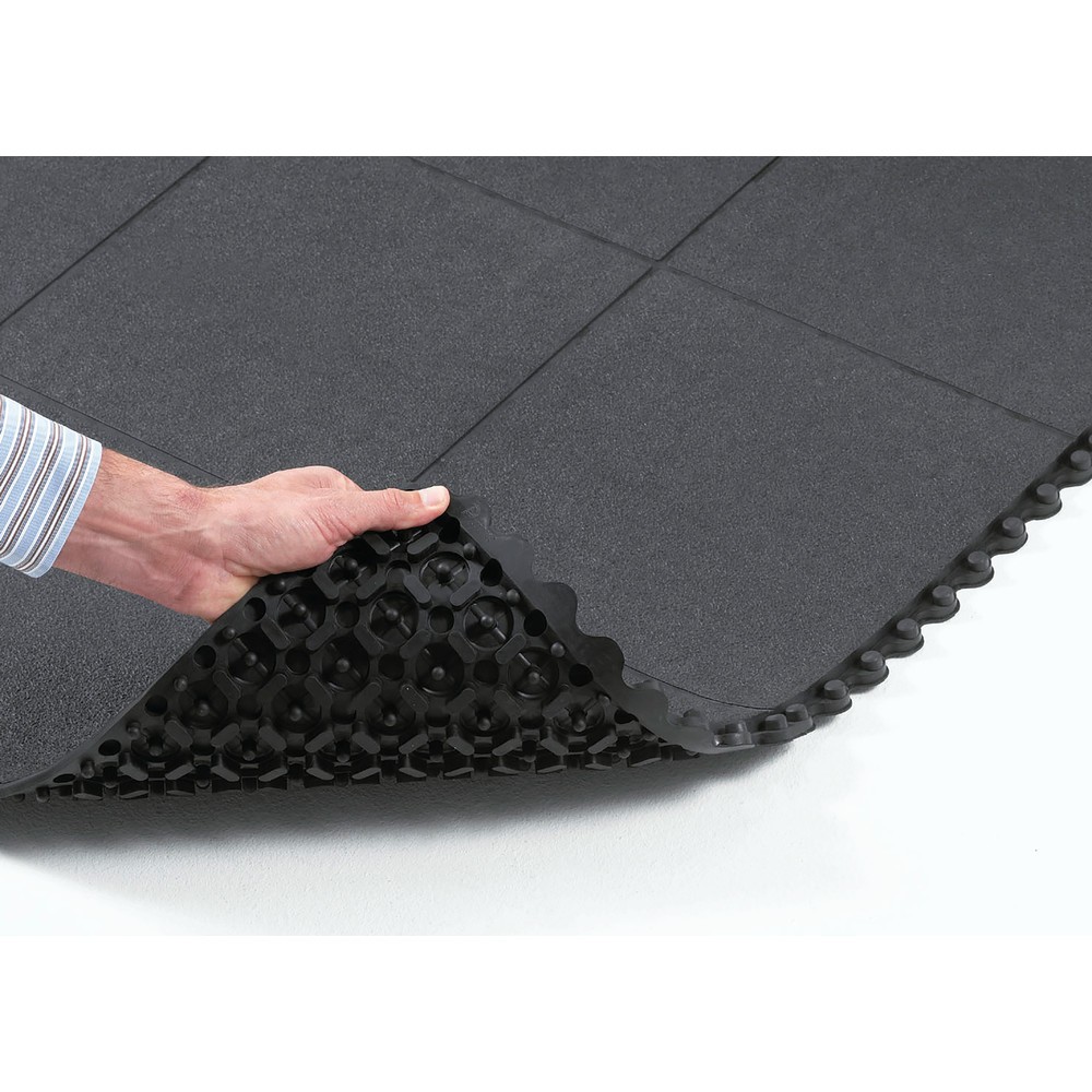 Número de imagen del producto 2: Placa de suelo para puestos de trabajo de montaje, sistema de encajado, cerrada, Anchura x Profundidad 910 x 910 mm