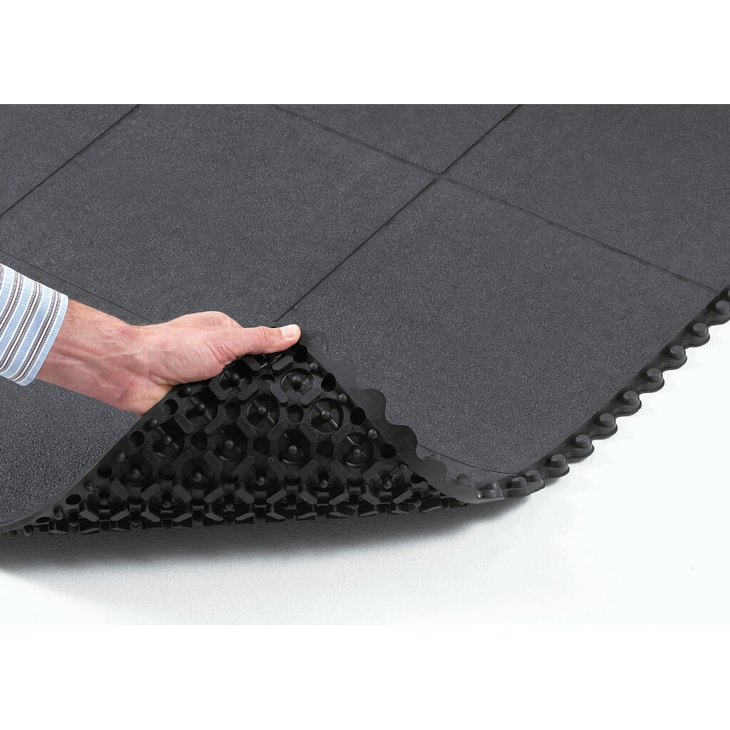 Número de imagen del producto 2: Placa de suelo para puestos de trabajo de montaje, sistema de encajado, cerrada, Anchura x Profundidad 910 x 910 mm