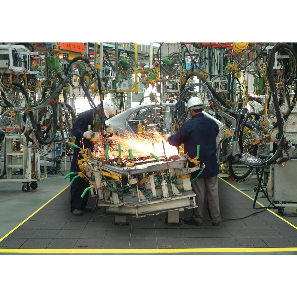 Número de imagen del producto 3: Placa de suelo para puestos de trabajo de montaje, sistema de encajado, cerrada, Anchura x Profundidad 910 x 910 mm