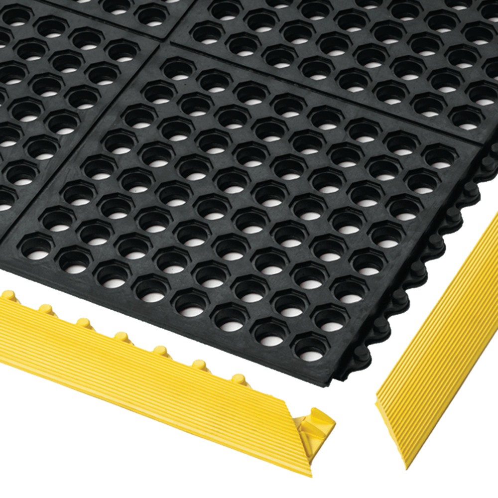 Número de imagen del producto 5: Placa de suelo para puestos de trabajo de montaje, sistema de encajado, perforada, Anchura x Profundidad 910 x 910 mm