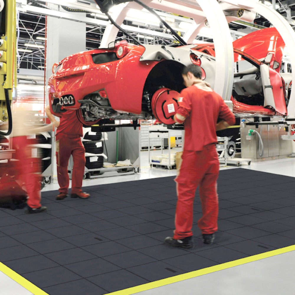 Número de imagen del producto 8: Placa de suelo para puestos de trabajo de montaje, sistema de encajado, cerrada, Anchura x Profundidad 910 x 910 mm