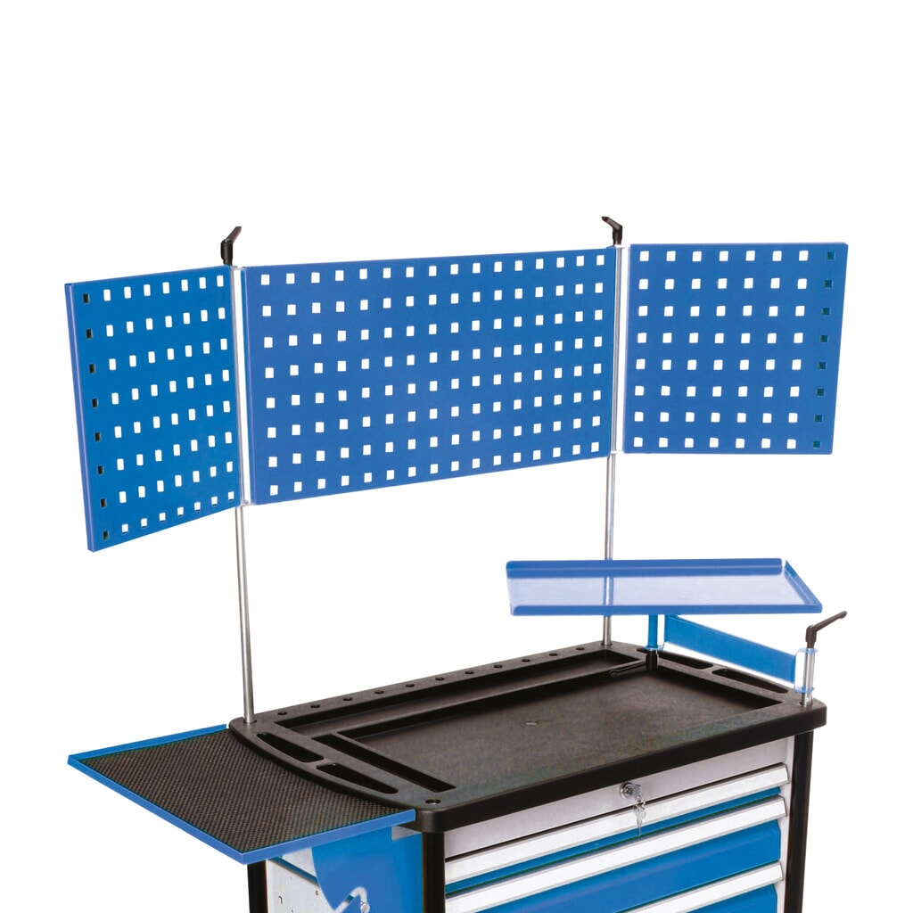 Placa perforada Bedrunka+Hirth con 2 batientes laterales abatibles, H x A 300 x 1.200 mm Imagen del producto: Placa perforada Bedrunka+Hirth con 2 batientes laterales abatibles, H x A 300 x 1.200 mm