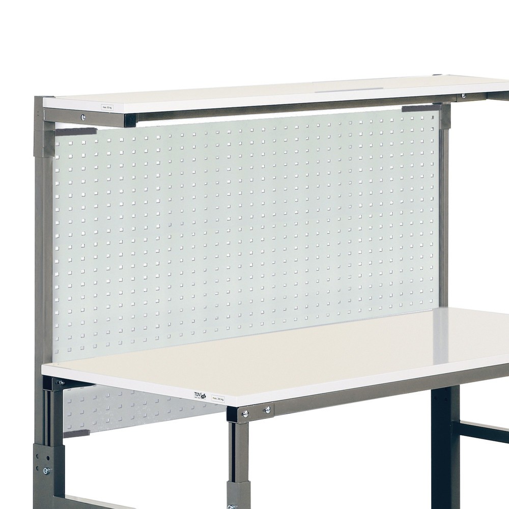 Placa perforada para sistemas de puesto de trabajo ergonómicos