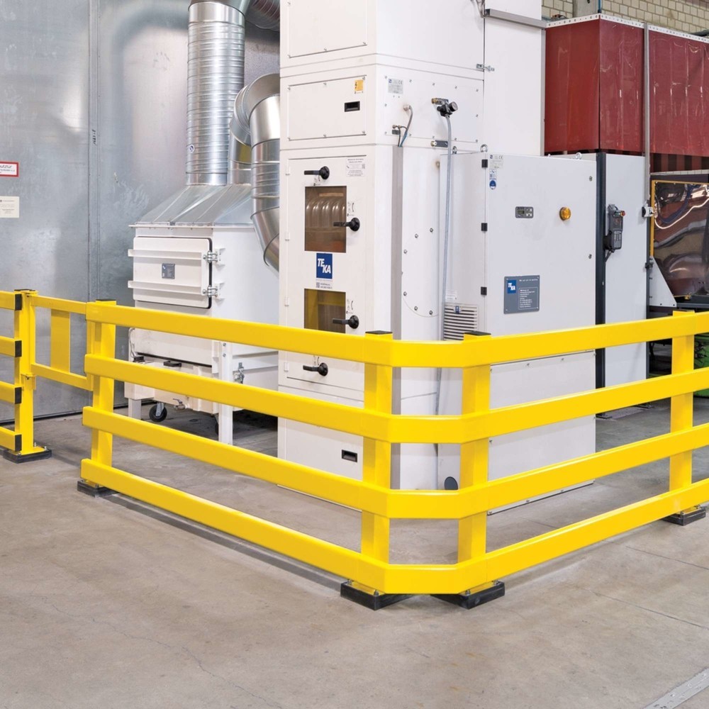 Número de imagen del producto 4: Placas protectoras de perfil en C, aplicación en exteriores, galvanizadas + revestimiento plástico, longitud 1.500 mm