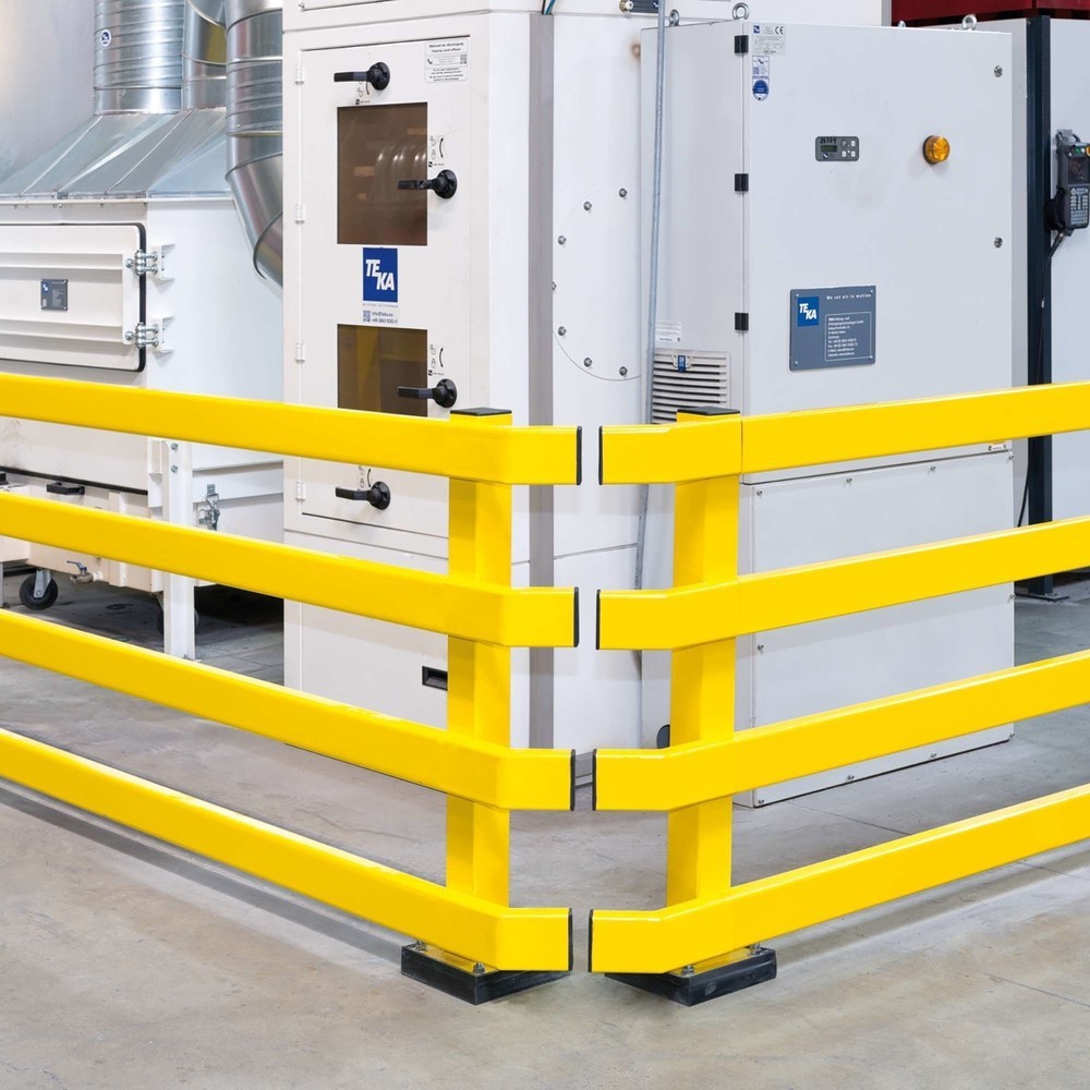 Número de imagen del producto 5: Placas protectoras de perfil en C, aplicación en exteriores, galvanizadas + revestimiento plástico, longitud 1.500 mm