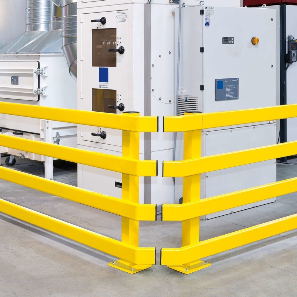 Número de imagen del producto 6: Placas protectoras de perfil en C, aplicación en exteriores, galvanizadas + revestimiento plástico, longitud 1.500 mm