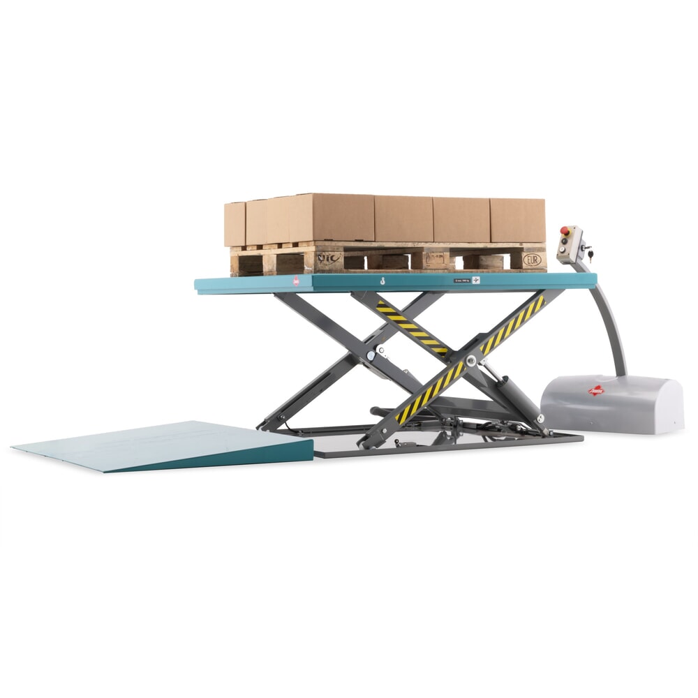 Número de imagen del producto 2: Plataforma elevadora de tijera plana Ameise®, cerrada, CC 1000 kg, plataforma de 1450 x 1140 mm
