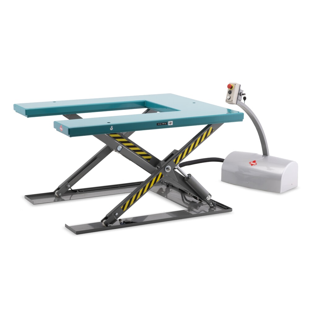 Plataforma elevadora de tijera plana Ameise®, en forma de U, CC 1000 kg Número de imagen del producto 8: Plataforma elevadora de tijera plana Ameise®, en forma de U, CC 1000 kg