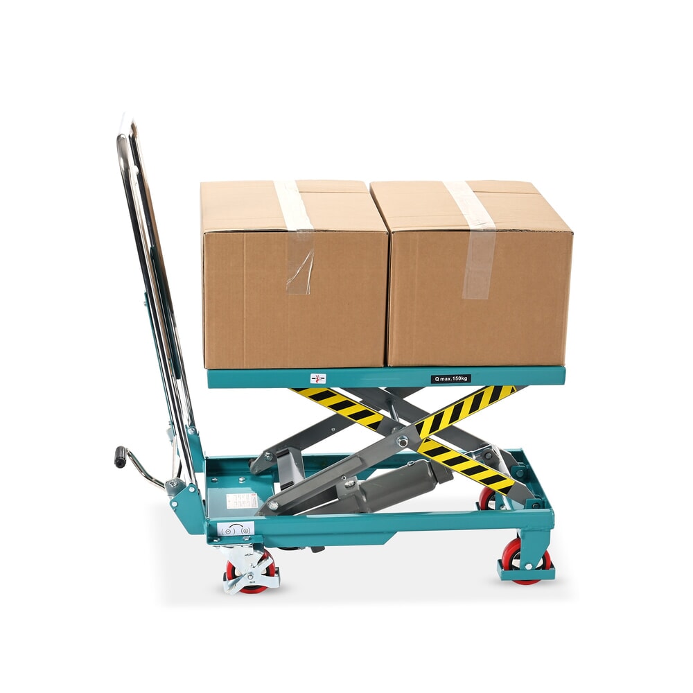Número de imagen del producto 4: Plataforma elevadora móvil de tijera Ameise®, manillar abatible, CC 150 kg, plataforma de 700 x 450 mm