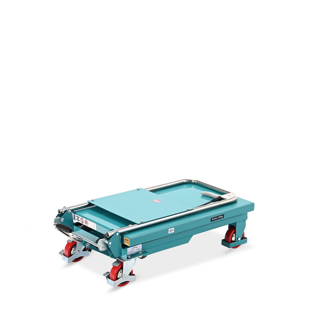 Número de imagen del producto 7: Plataforma elevadora móvil de tijera Ameise®, manillar abatible, CC 150 kg, plataforma de 700 x 450 mm