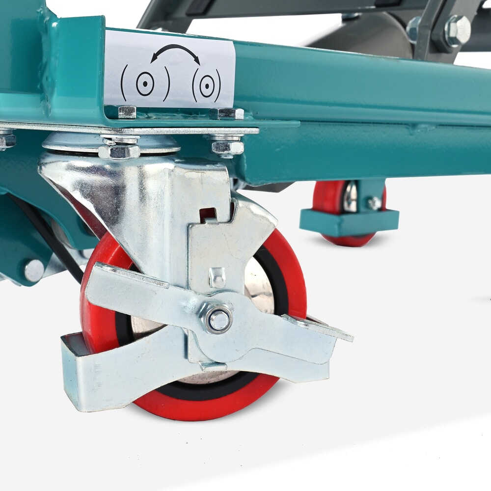 Número de imagen del producto 8: Plataforma elevadora móvil de tijera Ameise®, manillar abatible, CC 150 kg, plataforma de 700 x 450 mm