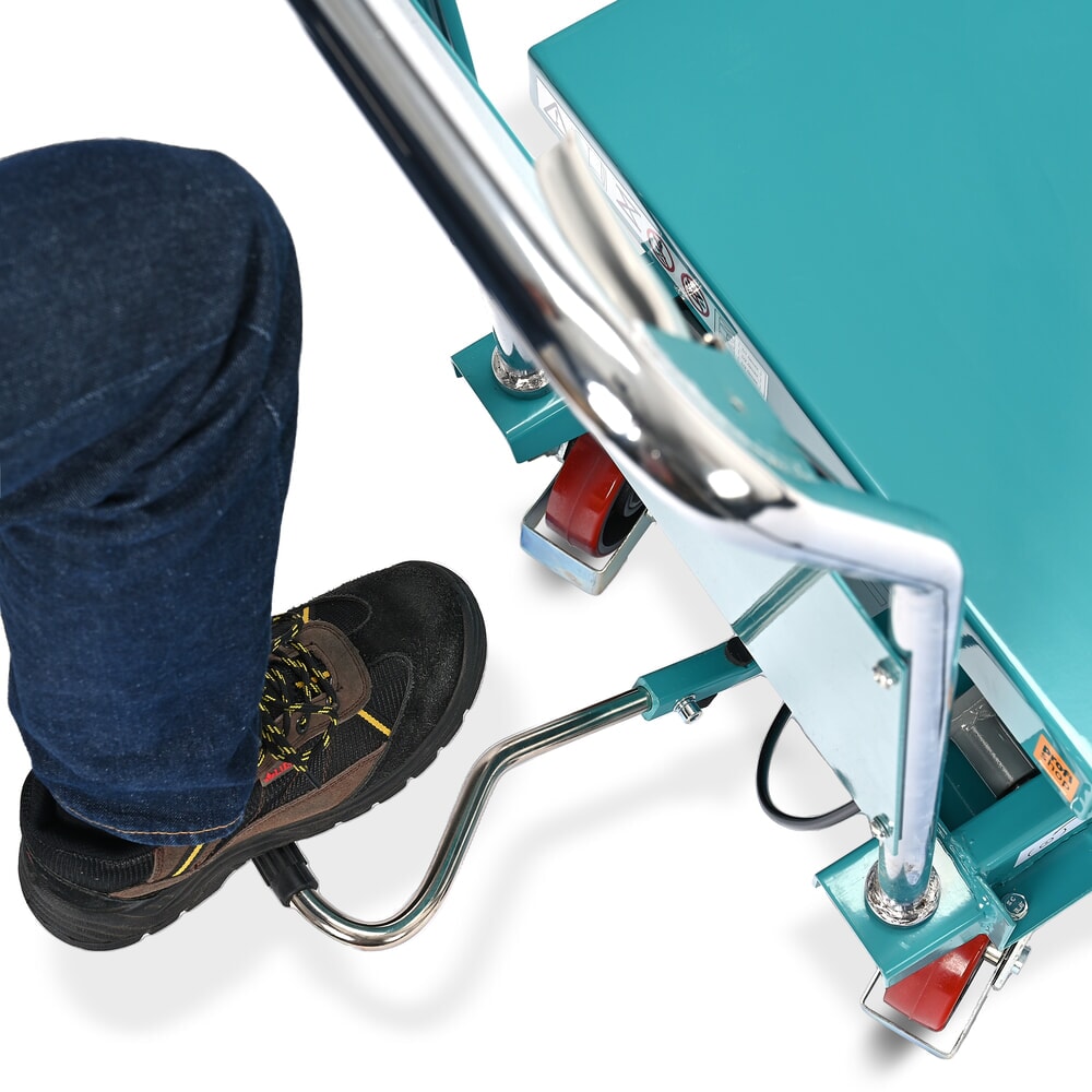 Número de imagen del producto 10: Plataforma elevadora móvil de tijera Ameise®, manillar fijo, CC 500 kg, plataforma de 850 x 500 mm