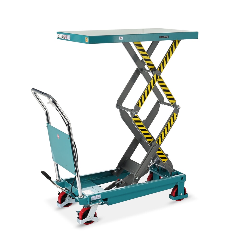 Imagen del producto: Plataforma elevadora móvil de tijera doble Ameise®, CC 350 kg, plataforma de 910 x 500 mm