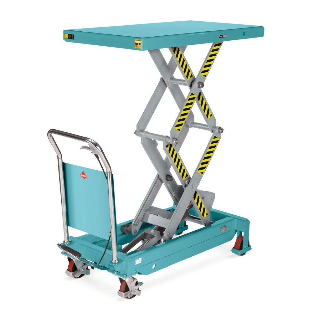 Imagen del producto: Plataforma elevadora móvil de tijera doble Ameise®, CC 350 kg, plataforma de 910 x 500 mm