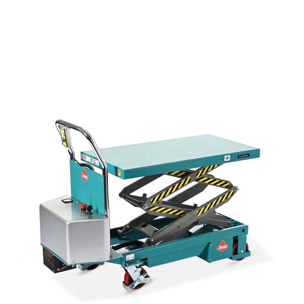 Número de imagen del producto 10: Plataforma elevadora móvil de tijera doble Ameise®, eléctrica, CC 350 kg, plataforma de 910 x 500 mm