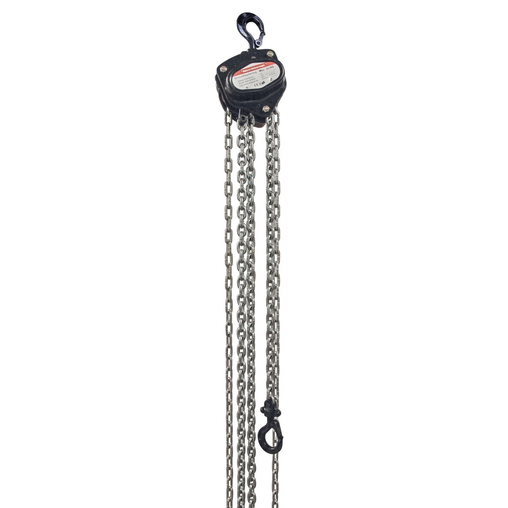 Polipasto de cadena manual Dolezych Black Series, TK 500 kg, longitud 1,50 m Imagen del producto: Polipasto de cadena manual Dolezych Black Series, TK 500 kg, longitud 1,50 m