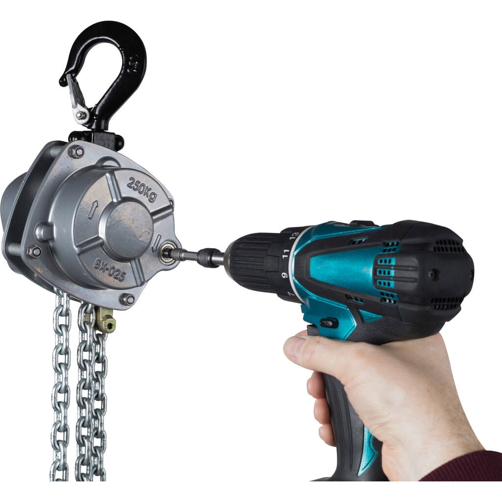 Número de imagen del producto 2: Polipasto de cadena manual PLANETA PREMIUM PRO-E, TK 250 kg