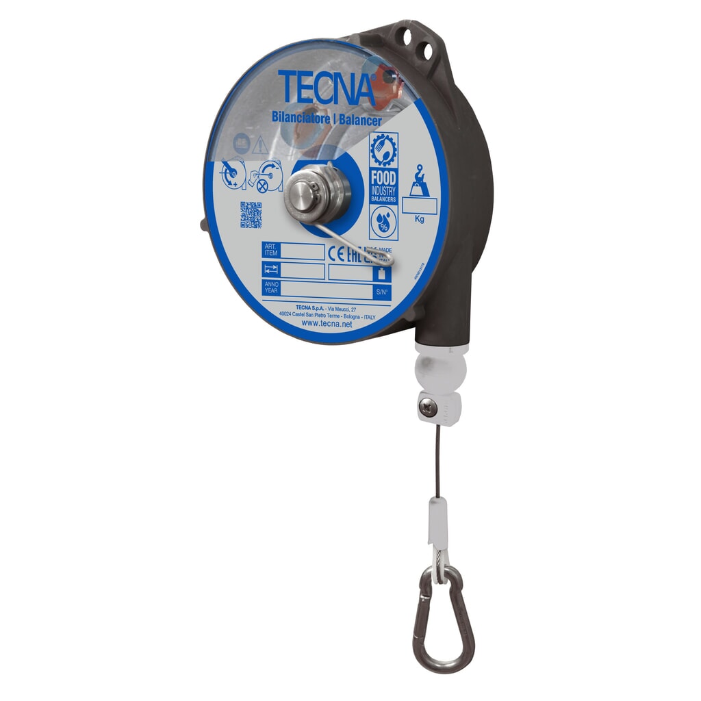 Polipasto de resorte Foodline, con freno, extractor de cable de hasta 2,5 m, CC de 0,5 a 2 kg Imagen del producto: Polipasto de resorte Foodline, con freno, extractor de cable de hasta 2,5 m, CC de 0,5 a 2 kg
