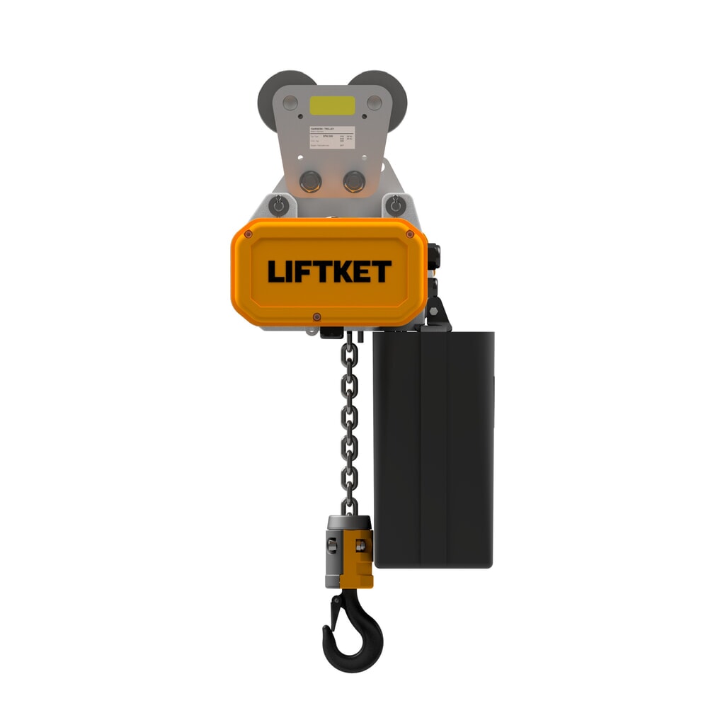 Polipasto eléctrico LIFTKET S-Line con suspensión manual, capacidad de carga 125 kg, 8/2 m/min Imagen del producto: Polipasto eléctrico LIFTKET S-Line con suspensión manual, capacidad de carga 125 kg, 8/2 m/min