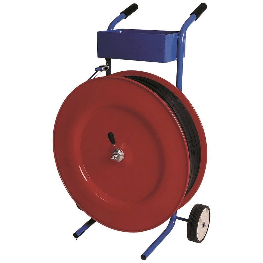 Imagen del producto: Portabobinas de fleje plástico Universal, anchuras de 13 o 16 mm, rojo