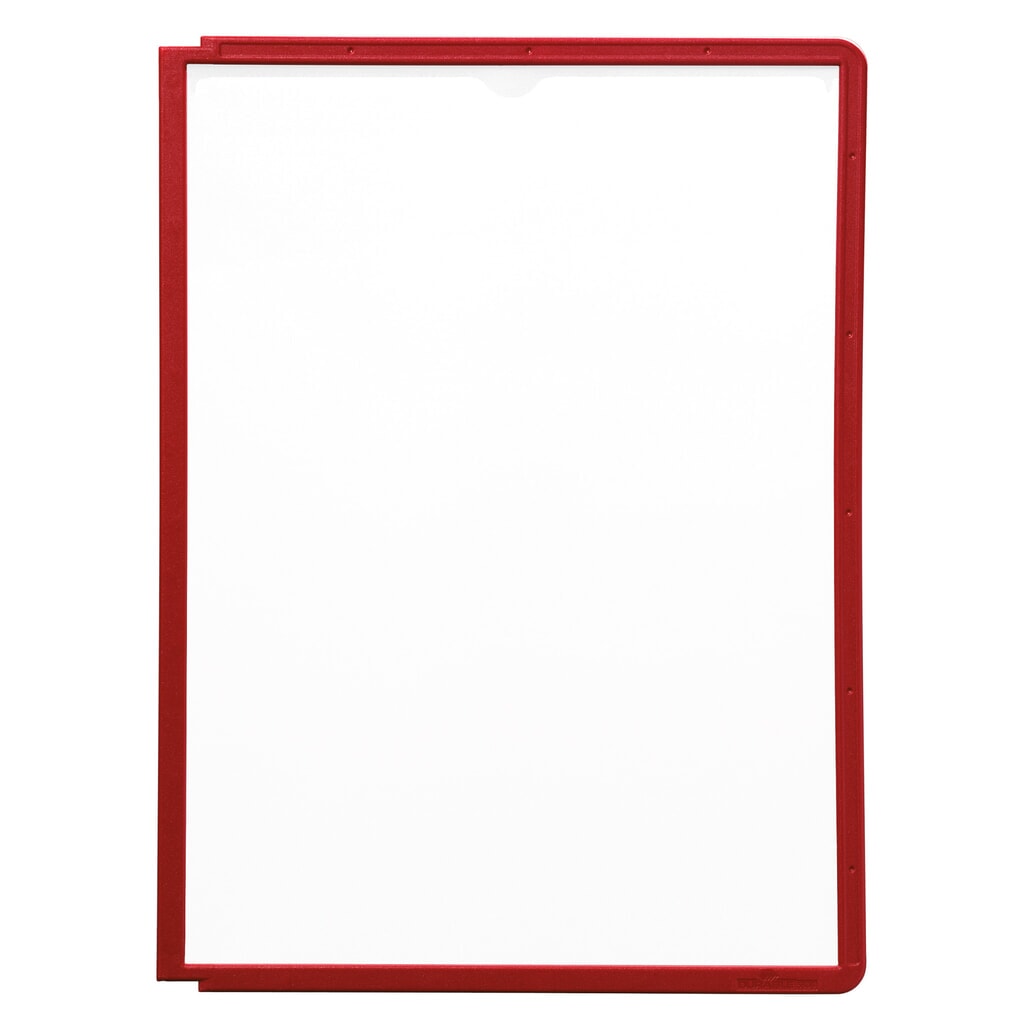 Portahojas transparentes Vario®, juego de 10, rojo Número de imagen del producto 3: Portahojas transparentes Vario®, juego de 10, rojo