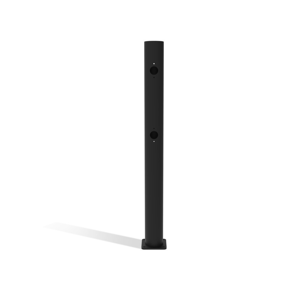 Número de imagen del producto 1: poste central puerta batiente para barandillas de seguridad «Delta», Ø 110 mm, altura 1200 mm