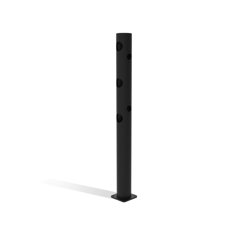 Número de imagen del producto 2: Poste central puerta abatible para rieles de seguridad «Delta», Ø 110 mm, altura 1200 mm, 90°