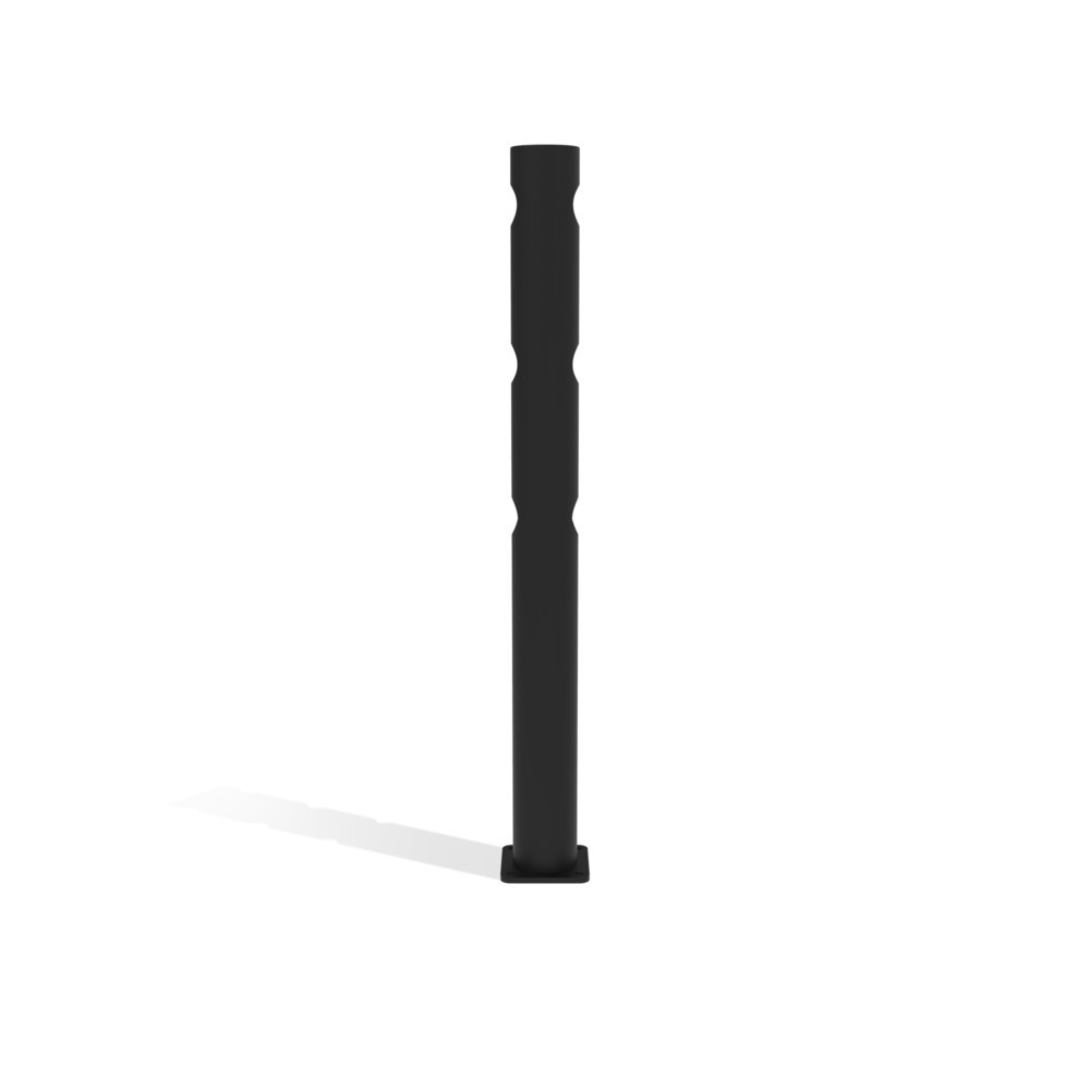 Número de imagen del producto 7: Poste central puerta abatible para rieles de seguridad «Delta», Ø 110 mm, altura 1200 mm, 90°