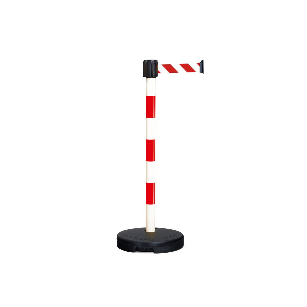 Imagen del producto: Poste de aviso para cinta HEMMDAL, altura 950 mm, rojo/blanco