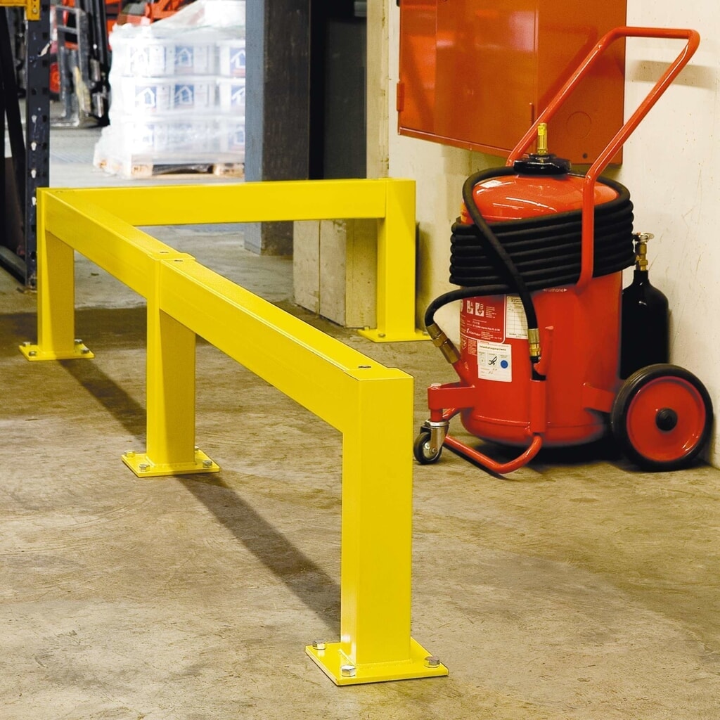 Imagen del producto: Barandilla de protección antichoques, aplicación en interiores, poste de esquina, altura 500 mm
