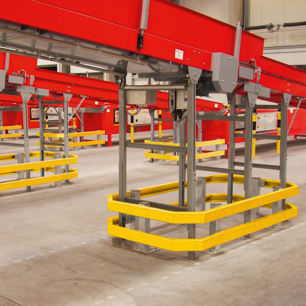 Número de imagen del producto 2: Placas protectoras de perfil en C, aplicación en exteriores, galvanizadas + revestimiento plástico, longitud 1.500 mm