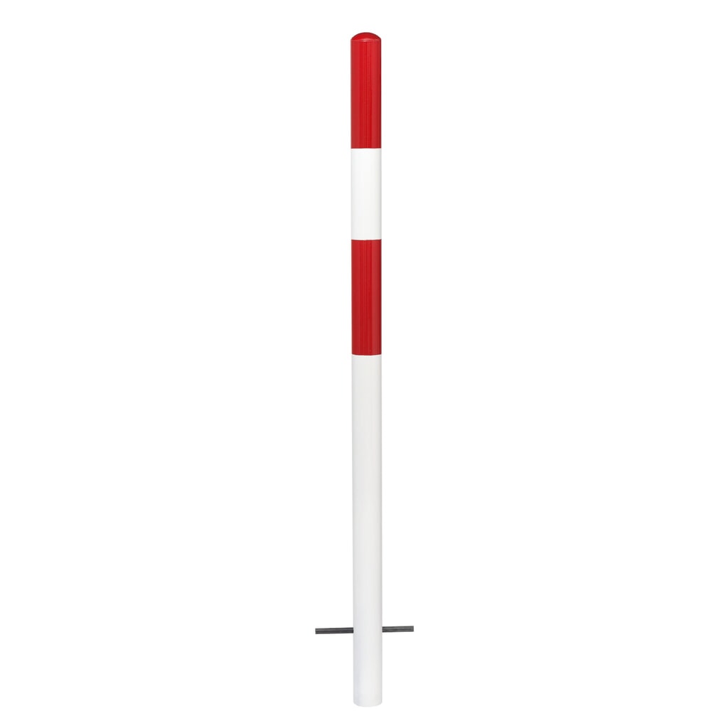 poste MORION, fijo, tubo redondo Ø 60 mm, recubierto de plástico, para fijar en hormigón, sin ojal de cadena Número de imagen del producto 1: poste MORION, fijo, tubo redondo Ø 60 mm, recubierto de plástico, para fijar en hormigón, sin ojal de cadena