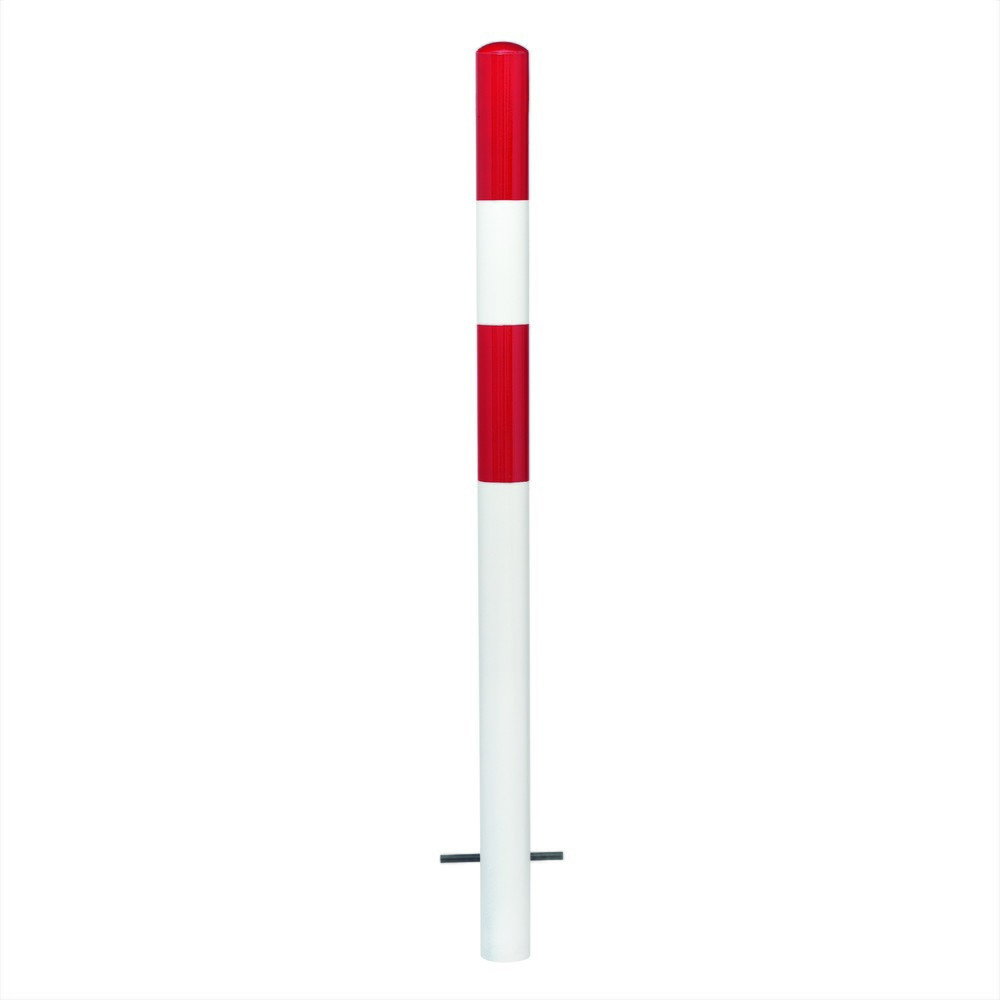 Número de imagen del producto 1: poste MORION, fijo, tubo redondo Ø 76 mm, recubierto de plástico, para fijar en hormigón, sin ojal de cadena